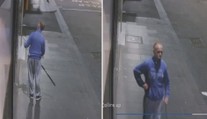 Chmaták s prutem. Zloděj "ulovil" z výlohy drahý náhrdelník! VIDEO