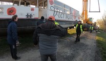 Plavební sezóna zahájena. První lodě rozčeřily hladinu Nových Mlýnů