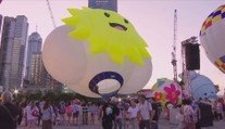 V Hongkongu se koná festival horkovzdušných balónů. Dorazily týmy z celého světa