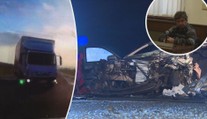 První záběry děsivé nehody: Osobáku vjel do cesty náklaďák, čtyři mrtví!