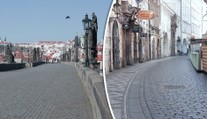 Praha teď připomíná město duchů. Zachytila to kamera