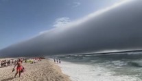 Na portugalské pláži natočili roll cloud. V Evropě je vzácný, lidé začali panikařit