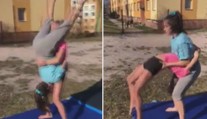Borec na konec! Dvě mladé dívky předvedly parádní venkovní trénink