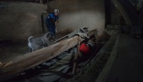 Česko se pyšní sutinovým trenažérem. Slouží k výcviku psů záchranářů