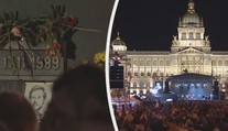 SLEDUJEME ON-LINE výročí 17. listopadu: Že vás hanba nefackuje, obořil se Klaus ml. na demonstranty