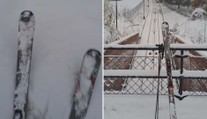 Sněhová nadílka v Praze vylákala lyžaře na Petřín, je krásně sjízdný