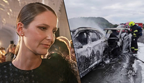 Modelka měla při cestě do Karlových Varů nehodu. Auto vzplálo, šlo o vteřiny, líčila