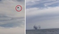 VIDEO: Stíhačka se na leteckém dni zřítila do moře, pilot zemřel
