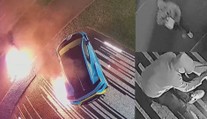 Žhář, který zapálil luxusní auto, se sám potrestal. Zřejmě se také popálil