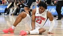 Bolestivé zranění hvězdy NBA. Basket nikoho nezajímá víc, řekl trenér