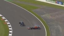 Drama ve formuli 1! Hamilton vyřadil Verstappena a dojel si pro výhru
