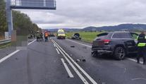 Nehoda čtyř aut zablokovala silnici u Moravské Třebové. Dva zranění