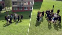 VIDEO: Hromadná bitka na Mostecku. Strkanici museli rozhánět policisté