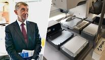 Češi vyvinuli revoluční test na Covid-19. Babiš s Vojtěchem šli na exkurzi