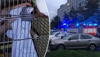 Muž házel hořící peřiny z 8. patra, chránil papoušky před kouřem