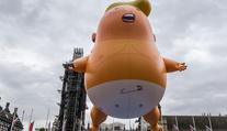 Trump v londýnském muzeu. Skončila tam jeho nafukovací karikatura