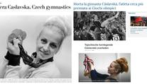 Čáslavskou oplakává celý svět! O nejlepší gymnastce píší i Japonci