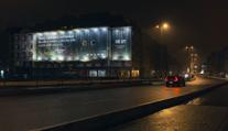 Podivný billboard v centru Prahy. Čistí vzduch na magistrále, tvrdí automobilka