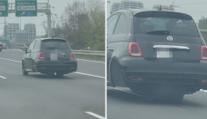 VIDEO: Nevšední podívaná na silnici v Bratislavě. Auto vypadalo, že levituje