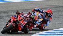 300 tisíc lidí v Jerezu: Márquez doma druhý, Bagnaia stáhl Martína