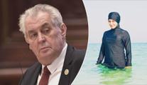 Zeman prozradil, co si myslí o burkinách v českých bazénech