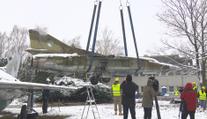Na D1 převáželi známý bojový letoun. Bude k vidění v kunovickém muzeu