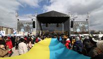 V Praze se konal koncert pro Ukrajinu. Vystoupily známé osobnosti i uprchlíci