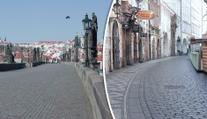 Praha teď připomíná město duchů. Zachytila to kamera