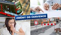Změny od července: Nemocenská od prvního dne, nové jízdní řady