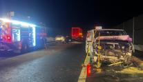 Hromadná nehoda uzavřela dálnici D1. Pět lidí se zranilo