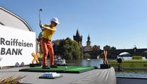 Golfová exhibice v Praze: Odpaloval i hvězdný Daly!
