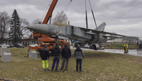 Do Českých Budějovic se vrátila stíhačka Mig-23. Nadšenci ji budou restaurovat