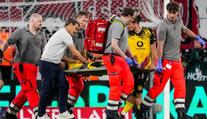 Hororový zákrok v Německu. Záložník prošlápl soupeři koleno, nebyl ani vyloučen