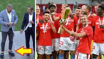 Móda, nebo ostuda? Sekretář FAČR předával trofej bez ponožek!
