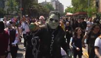 Tisíce nemrtvých zaplnily Chile. Hororoví fanoušci zahájili Halloween