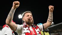 Dojatý hrdina Slavie Kušej: Hattrick je pro tátu, v 76 letech jezdí na každý zápas