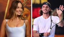 Tsitsipas pozval Margot Robbie do své lóže. Slavná herečka ale nepřišla