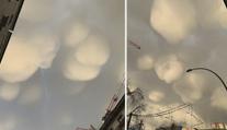 Úžasná podívaná nad Berlínem! Lidé pozorovali oblačné bubliny. VIDEO