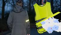 Reflexní prvky ZDARMA: Kde je policisté rozdávají? PŘEHLED