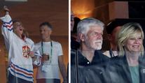 GALERIE celebrit na MS: Hokejové legendy, prezident i účastníci Survivoru