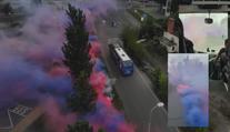 S podporou se vytáhla i Plzeň, fanoušci jí připravili dýmové choreo
