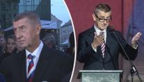 Babiš měnil kravatu, na Národní třídě na ní měl ruskou trikoloru