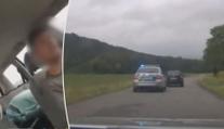 VIDEO: Muž se nechal natáčet při honičce! Zastavily ho až výstřely