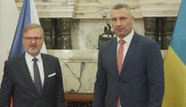 Vitalij Kličko navštívil Prahu. Setkal se s Fialou a Bartošem