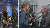 Princ Harry se objevil v nahrávacím studiu. S Bon Jovim nazpíval hit