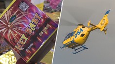 Pyrotechnika chlapci explodovala v ruce. Letěl pro něj vrtulník