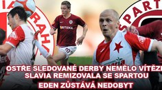 Derby pražských "S" vítěze nemělo, lepší Slavia vyrovnala v závěru