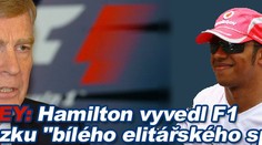 Mosley: Hamilton vyvedl F1 z obrázku "bílého elitářského sportu"