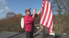 Trumpův český fanoušek vyvěsil nad ranč vlajku. Slaví vítězství