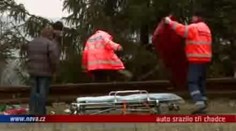 VIDEO: Auto smetlo chodce ze silnice